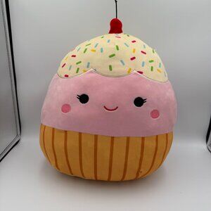 Squishmallows Official Kellytoy 14 Inch Soft Plush Squishy, (Clara the Cupcake)